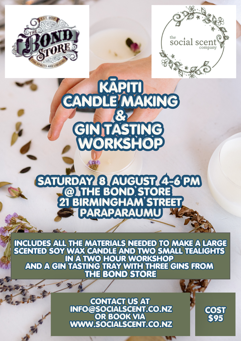 Candle Making Workshop, Saturday 8th August 2026, 4pm