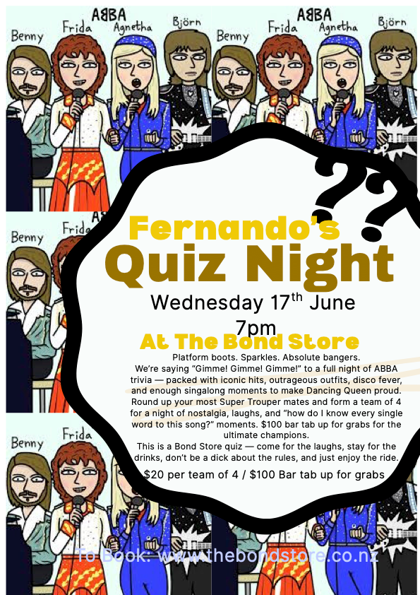 The Bond Store Quiz Night - Fernando Music Trivia