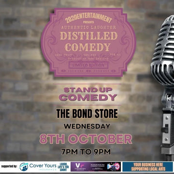 Distilled Comedy - Wednesday 8th October 2025, 7pm