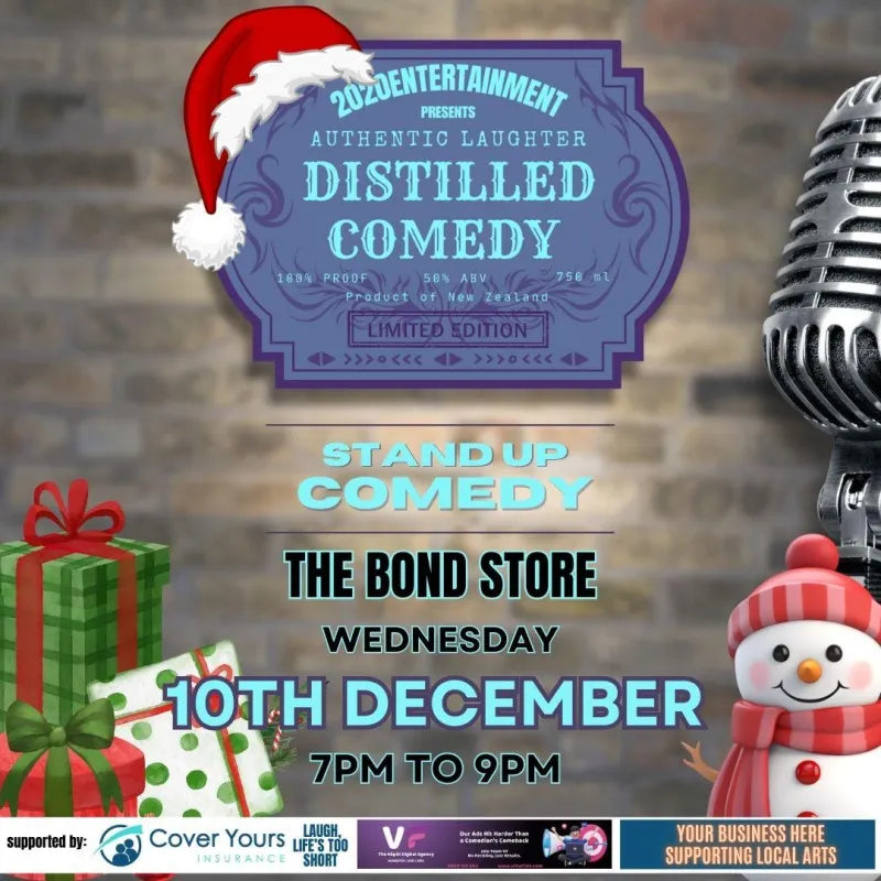 Distilled Comedy - Wednesday 10th December, 7pm