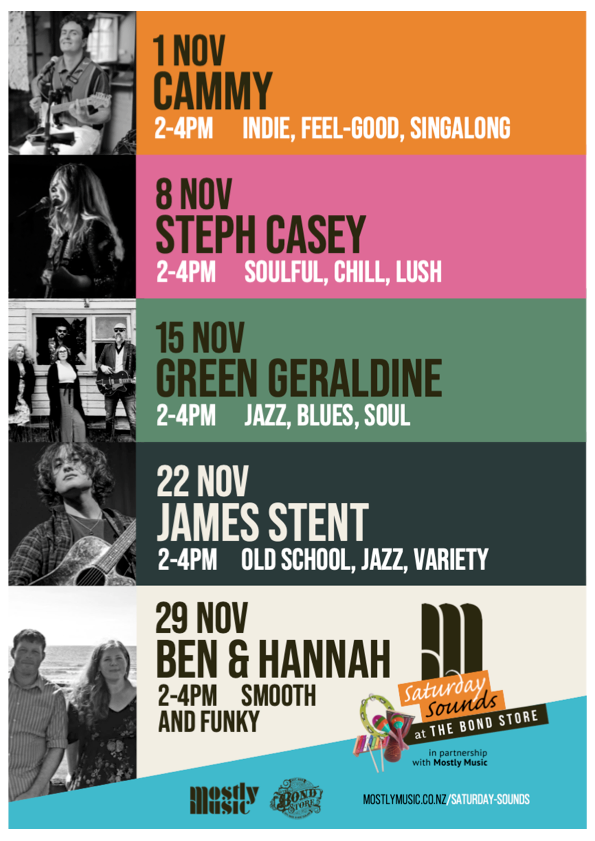 Saturday Sounds - Saturdays 2pm-4pm