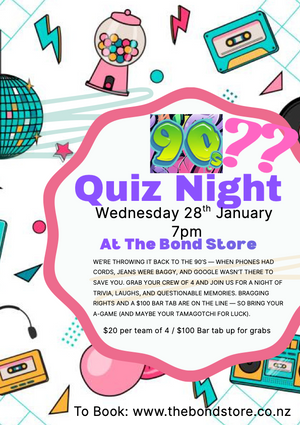 The Bond Store 90s Themed Quiz