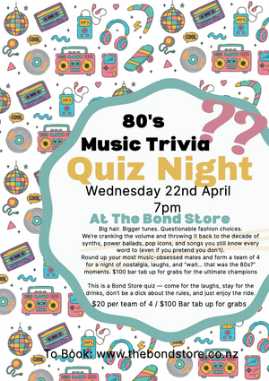 Quiz Night - 80s Music Trivia