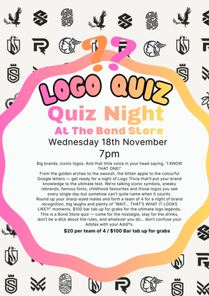Logo Quiz, Wednesday 18th November 2026, 7pm