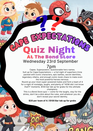 Cape Expectations Quiz, Wednesday 23rd September, 7pm