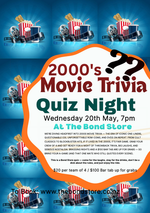 Quiz Night - 2000's Movie Trivia Quiz Night