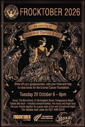 Frocktober — Tuesday 20 October 2026, 6pm